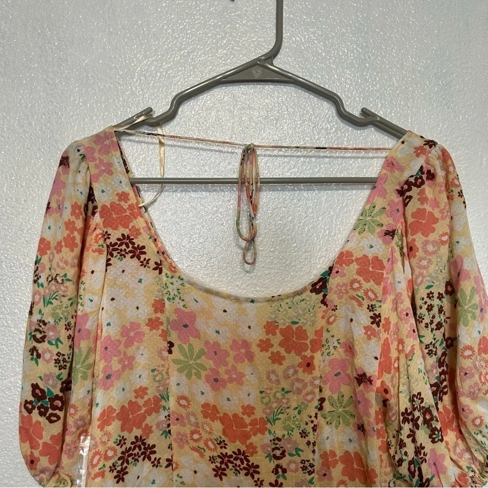 Free People Callie Printed Tunic Blouse NWT​​​​